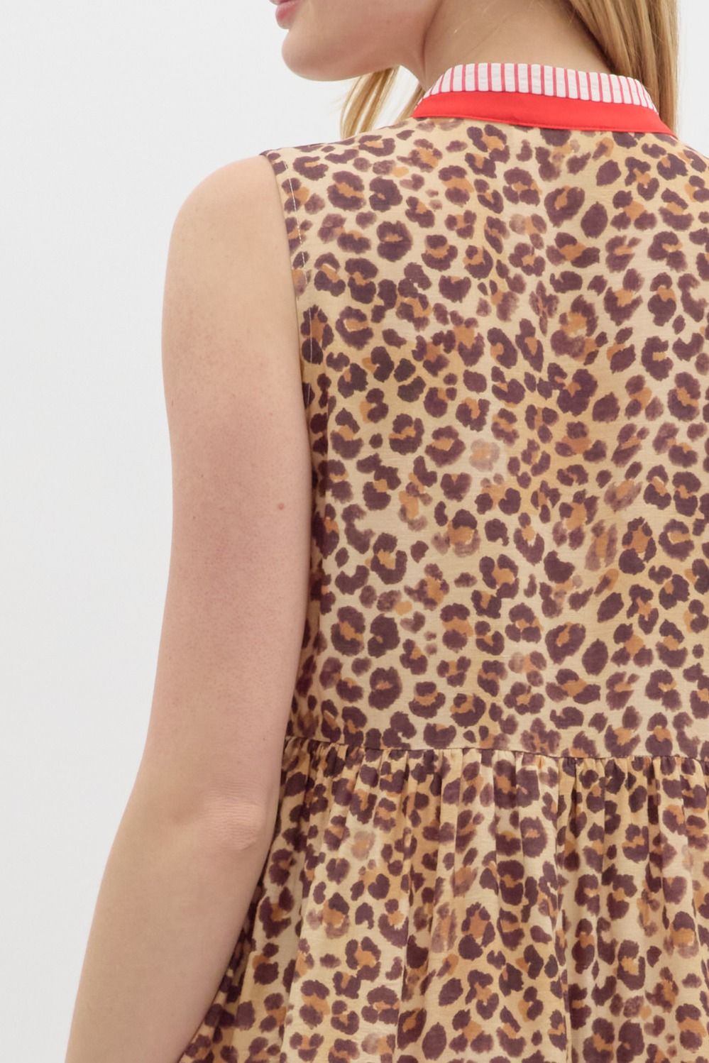 Leopard Dress with Colorblock Details - Reg & Curvy - Lolo Viv Boutique