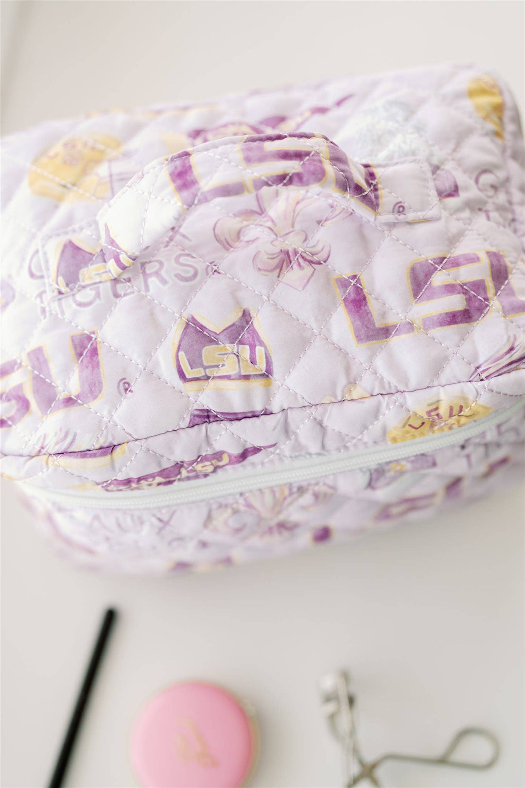 LSU Make Up Toiletry Bag - Lolo Viv Boutique