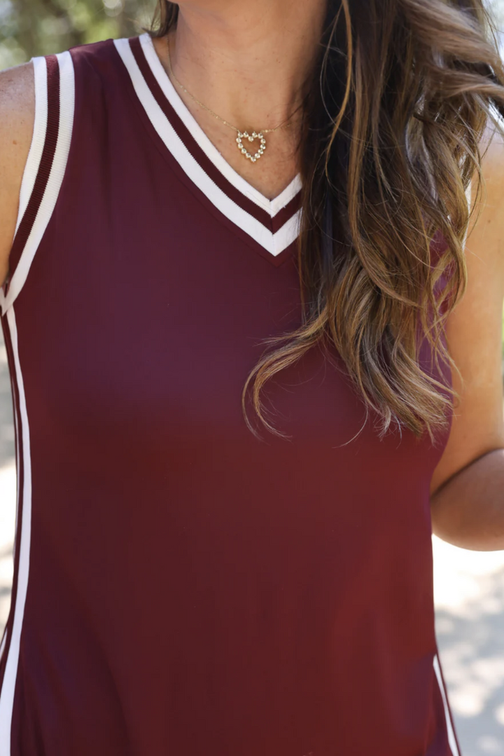 *PREORDER* Kickoff Tunic Set in Maroon - Reg & Curvy