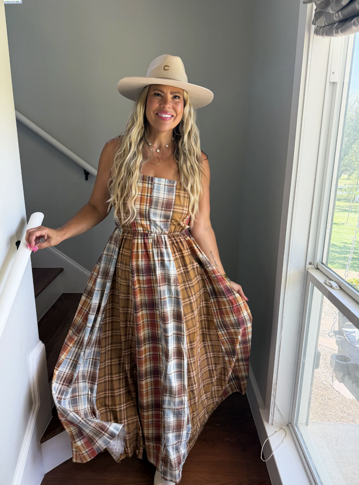 *PREORDER* Country Roads Plaid Dress - Reg & Curvy
