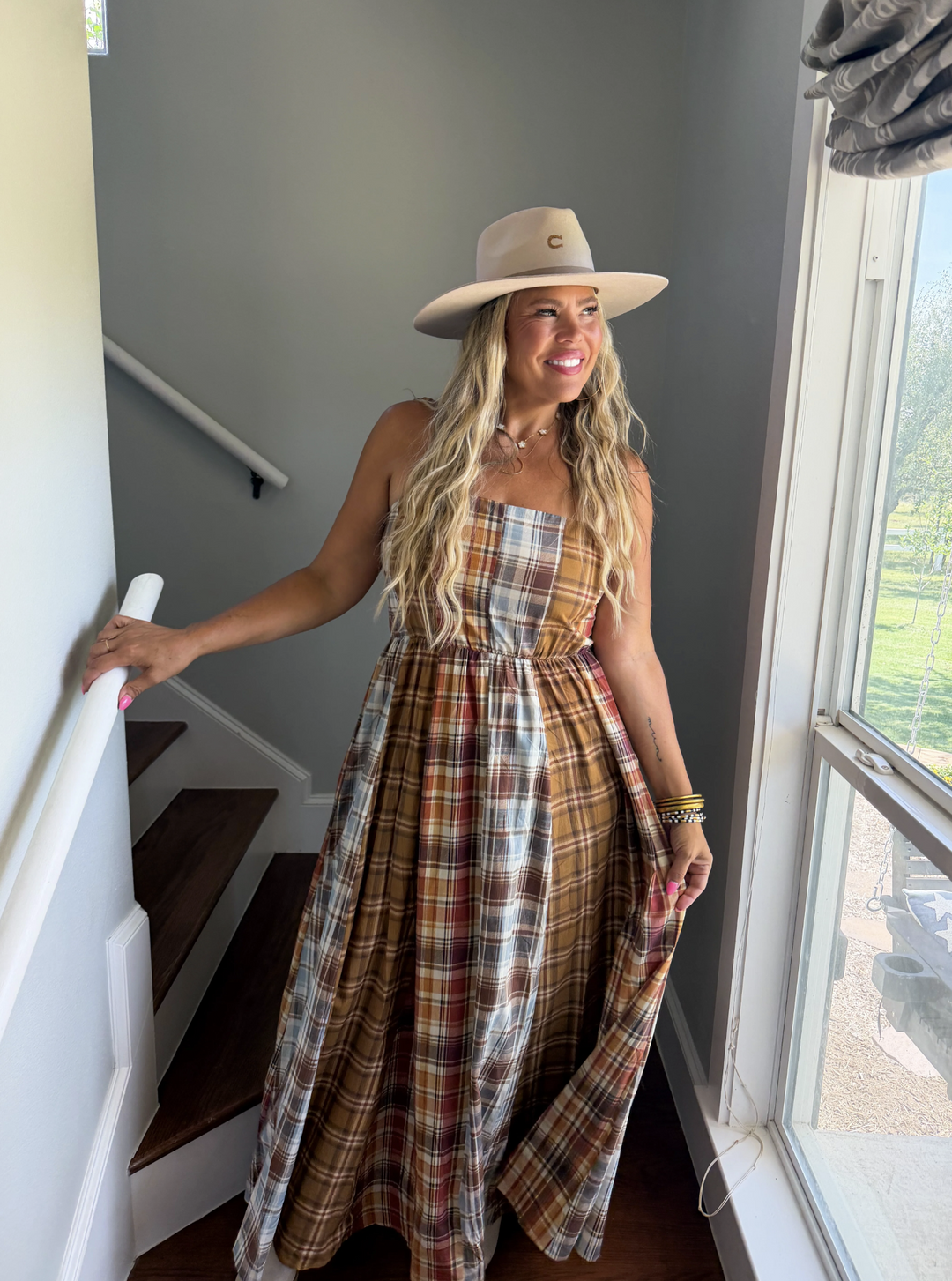*PREORDER* Country Roads Plaid Dress - Reg & Curvy
