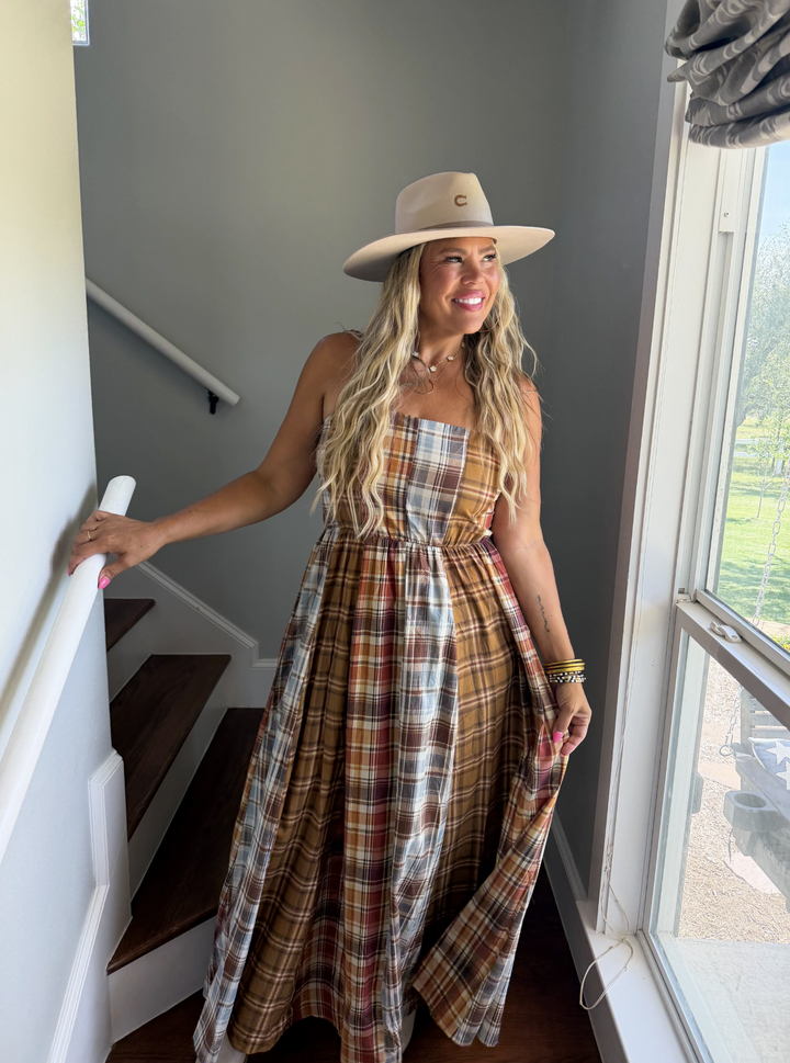 *PREORDER* Country Roads Plaid Dress - Reg & Curvy
