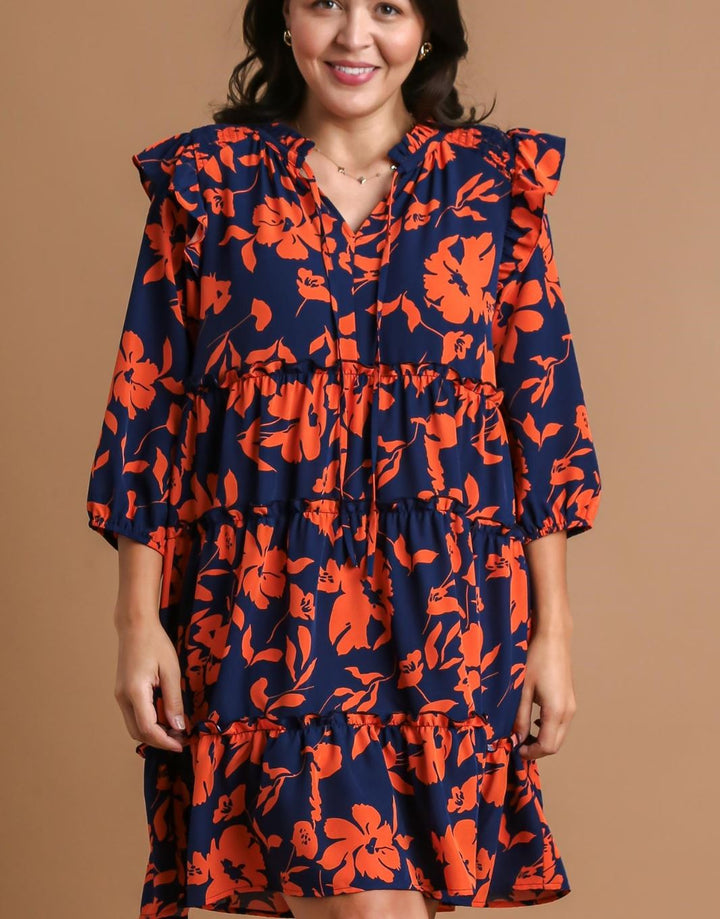 Sunset Bloom Dress - Curvy