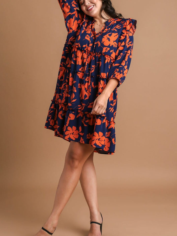 Sunset Bloom Dress - Curvy