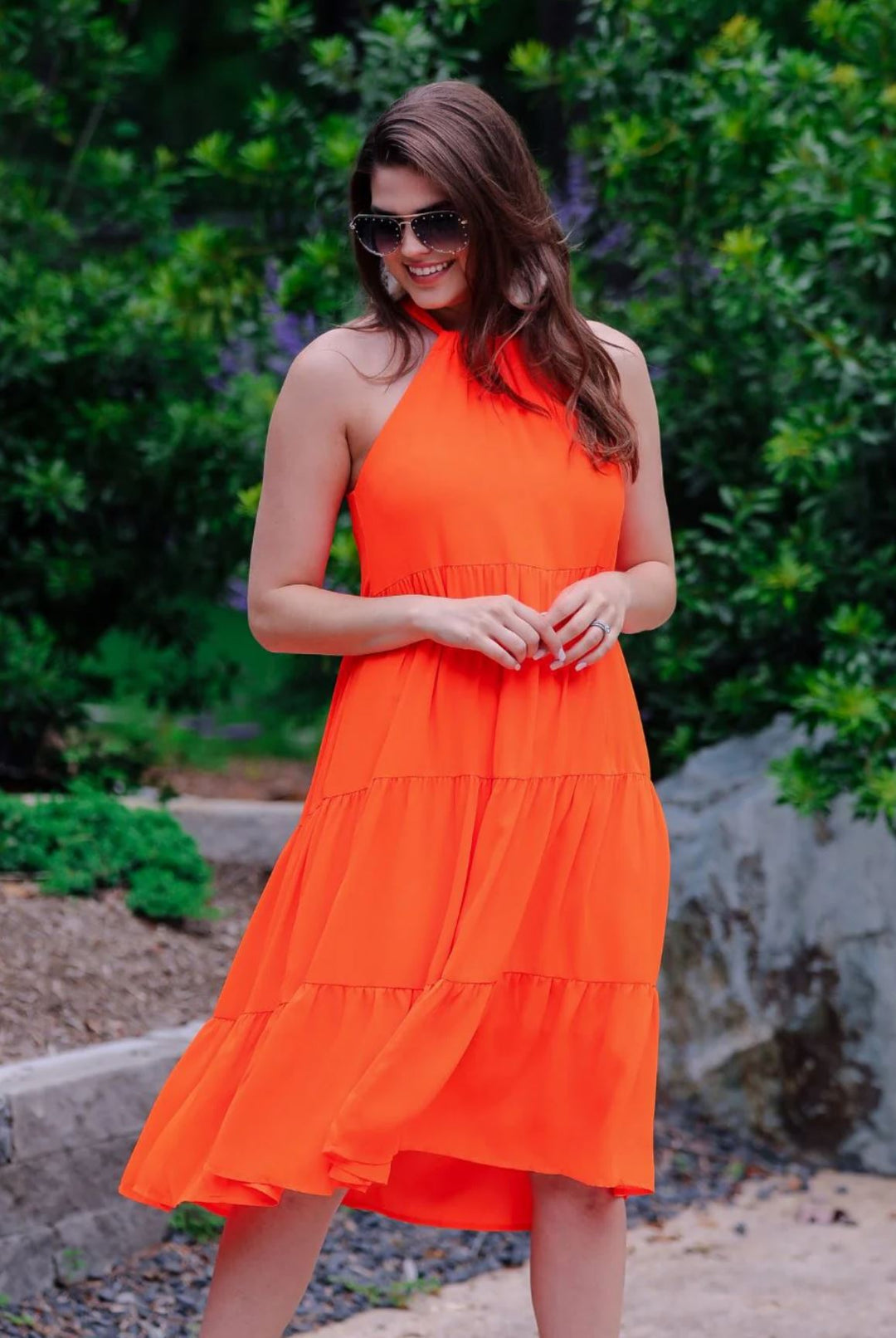 Neon Halter Dress - Reg & Curvy - Lolo Viv Boutique