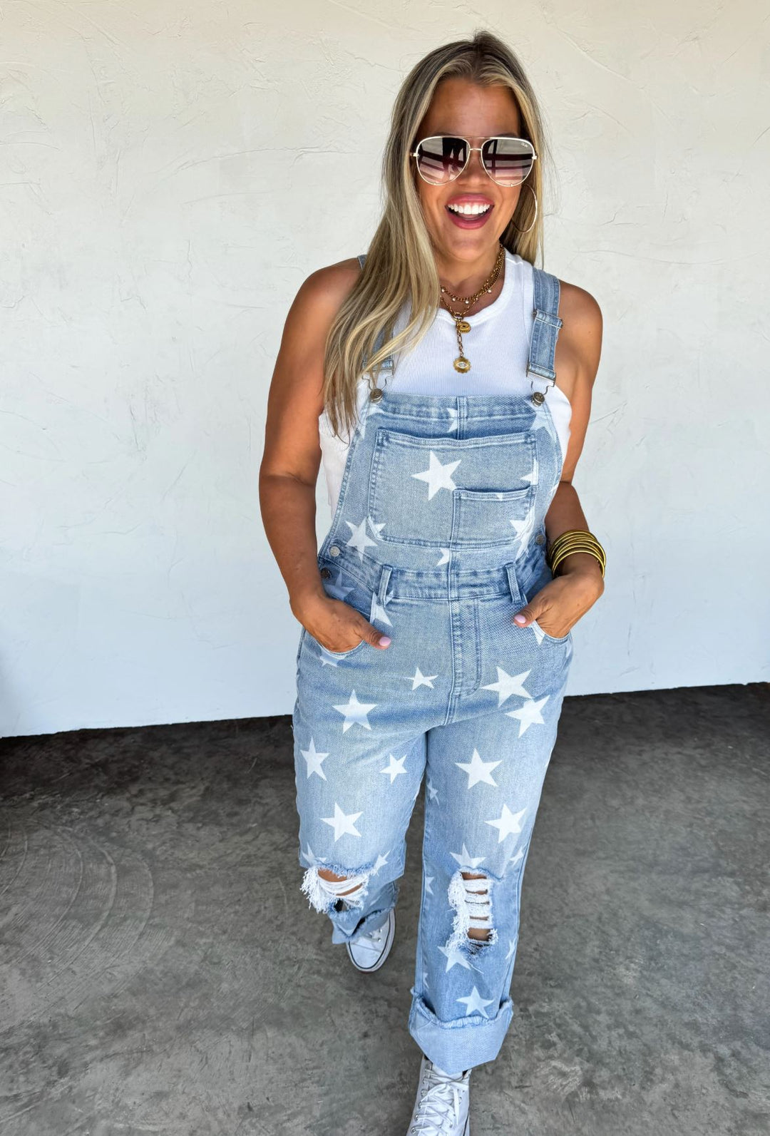 *PREORDER* Star Spangled Overalls - Reg & Curvy