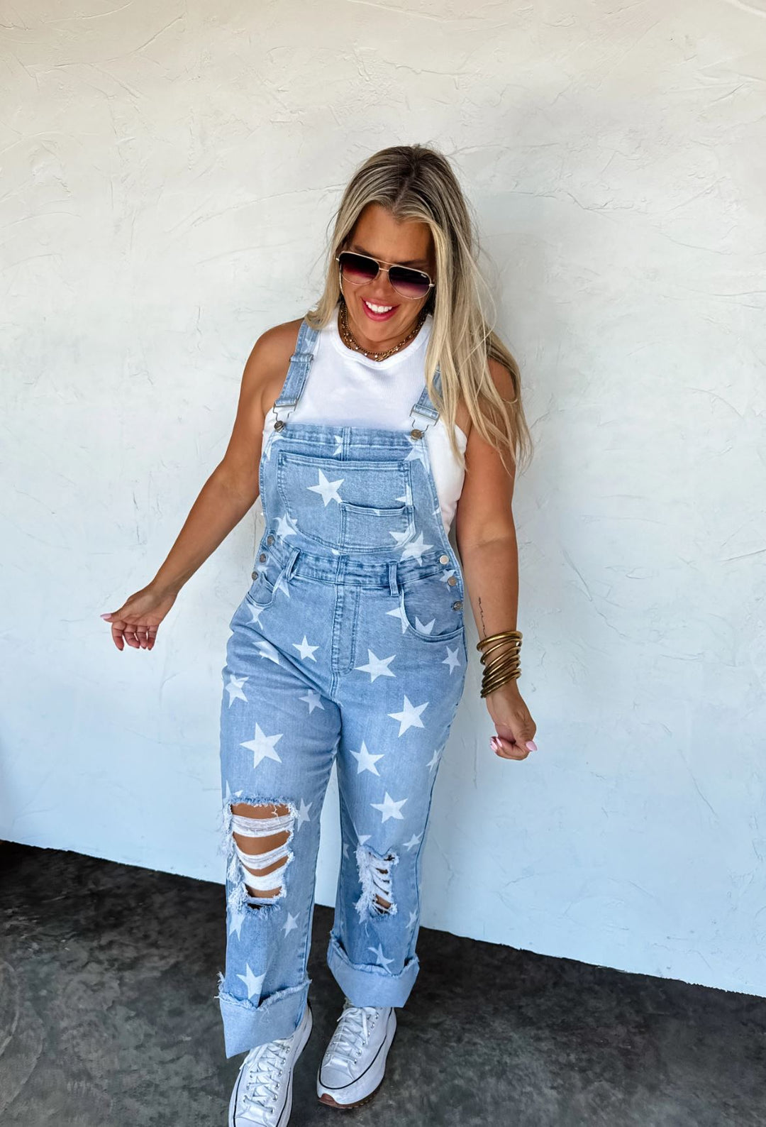 Star Spangled Overalls - Reg & Curvy