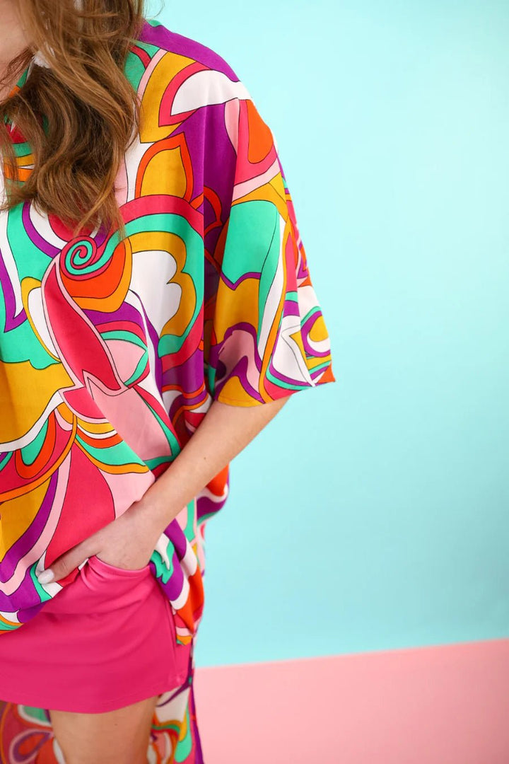 Palm Parade Hi Lo Tunic - Reg & Curvy - Lolo Viv Boutique