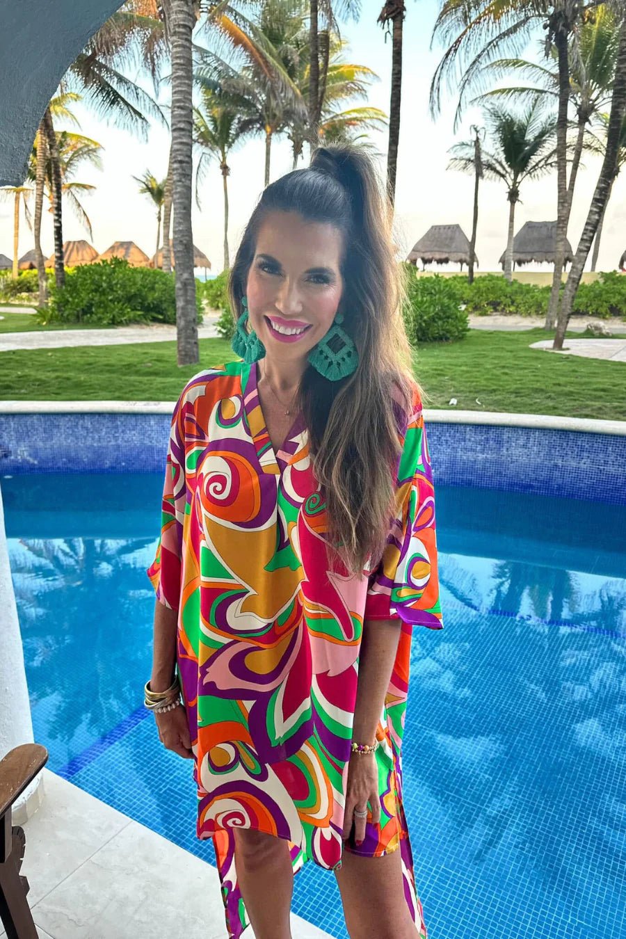 Palm Parade Hi Lo Tunic - Reg & Curvy - Lolo Viv Boutique