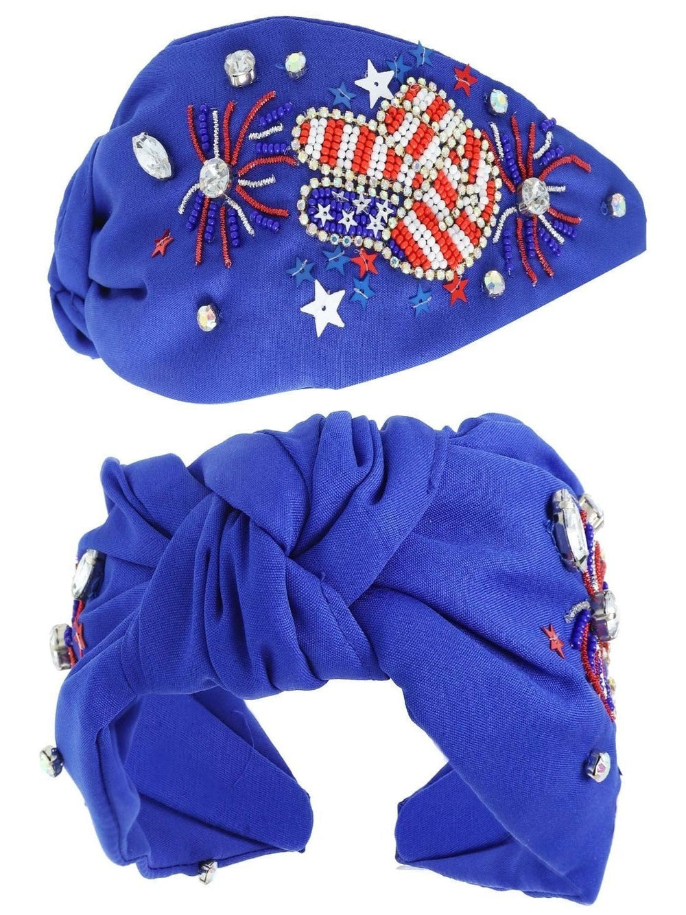 Patriotic Peace Sign Beaded Headband - 3 Colors - Lolo Viv Boutique
