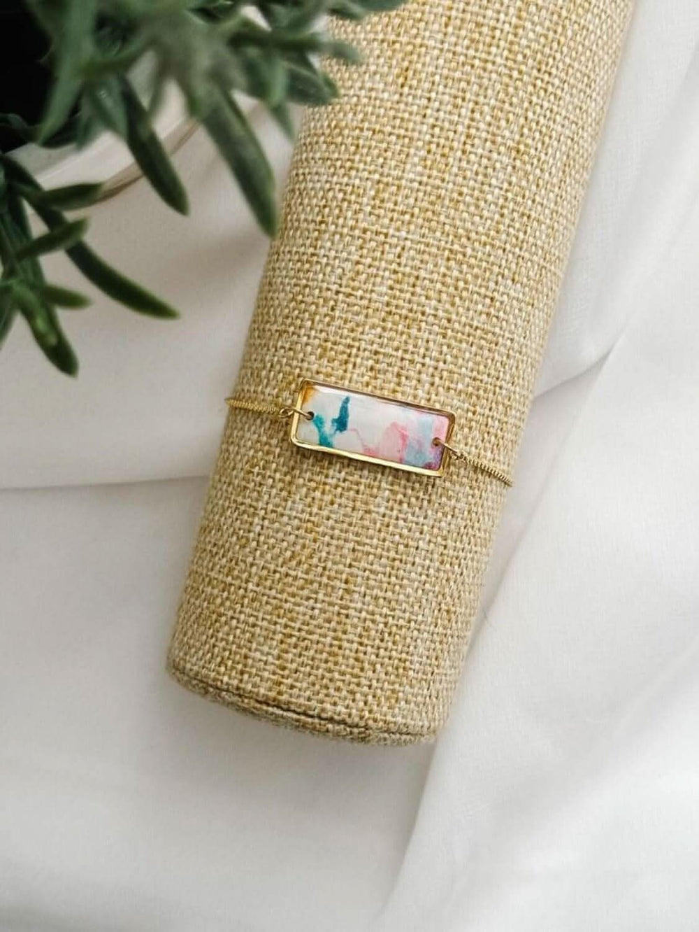 Patterned Rectangular Adjustable Bracelet - Lolo Viv Boutique