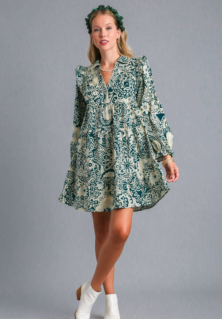 Peacock Mirage Dress