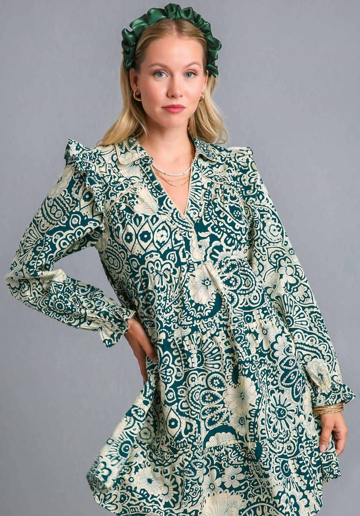 Peacock Mirage Dress