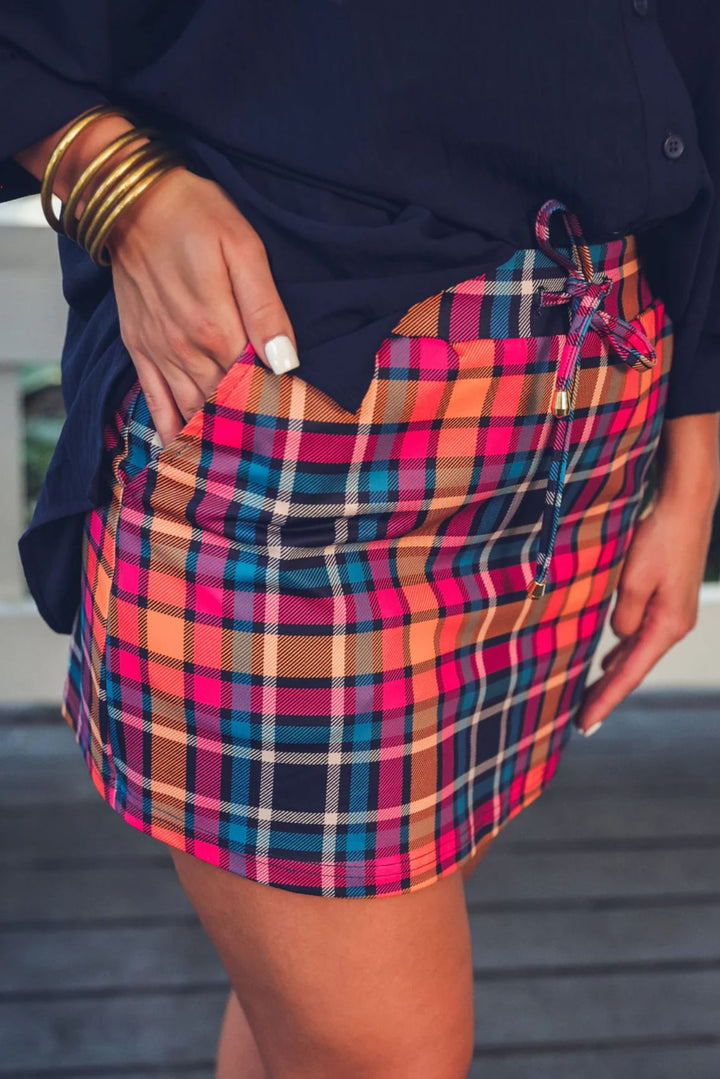 *PREORDER* Bonfire Babe Plaid Skort - Reg & Curvy