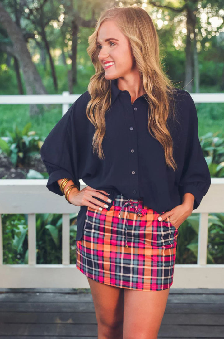 *PREORDER* Bonfire Babe Plaid Skort - Reg & Curvy