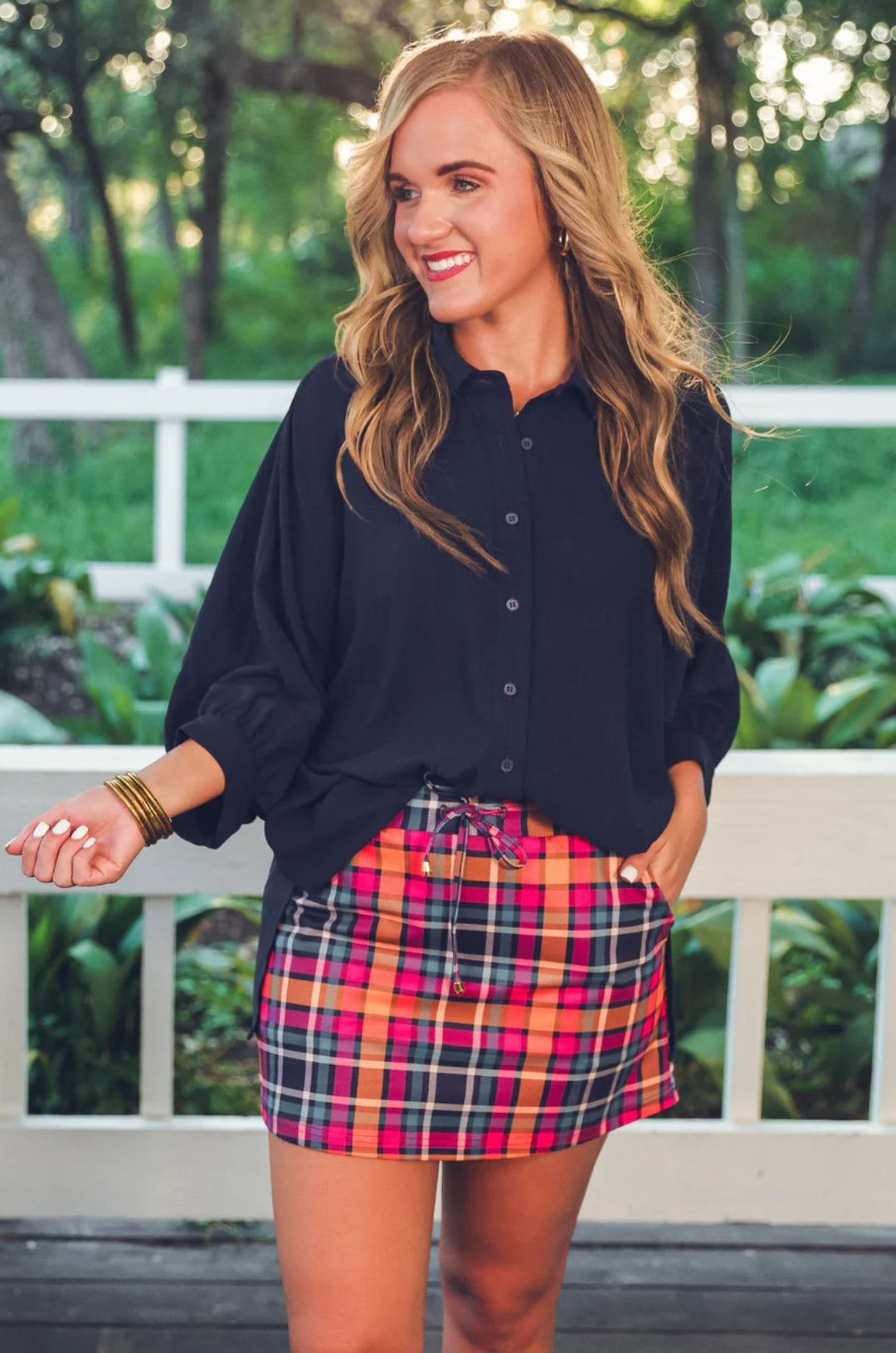 Bonfire Babe Plaid Skort - Reg & Curvy