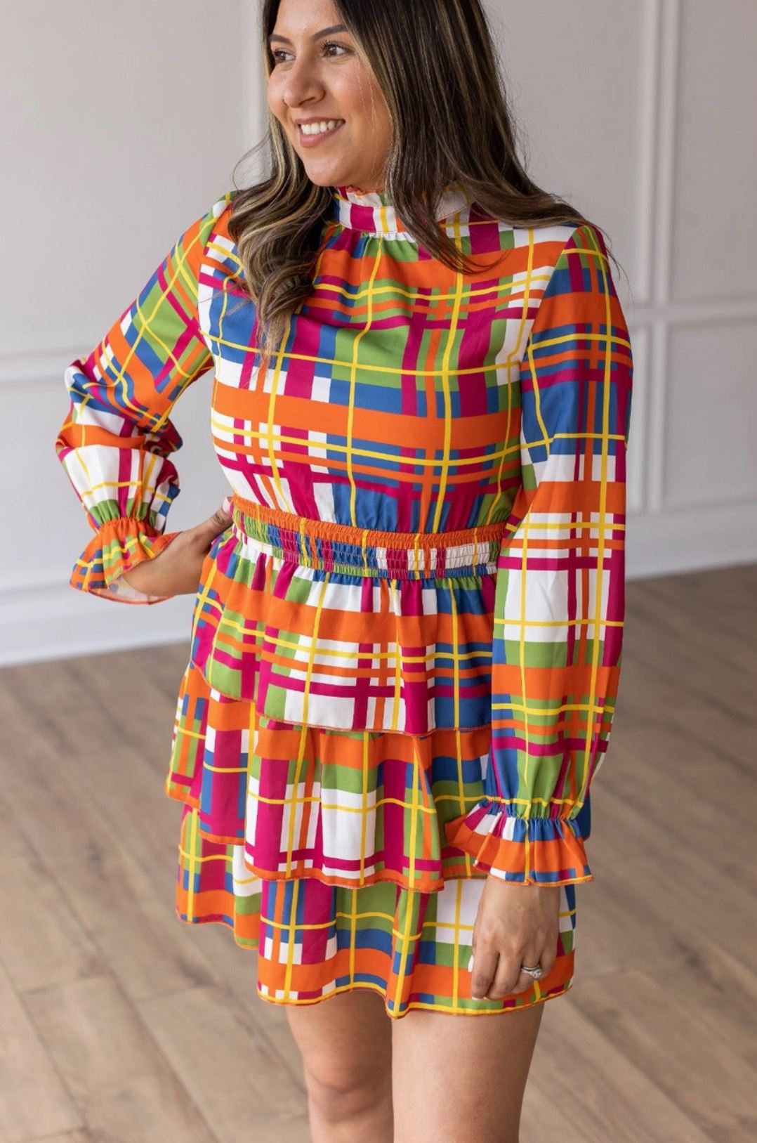 Keep On Charming Plaid Dress - Reg & Curvy