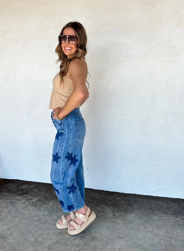 *PREORDER* Born to Shine Barrel Jeans - Reg & Curvy - Lolo Viv Boutique