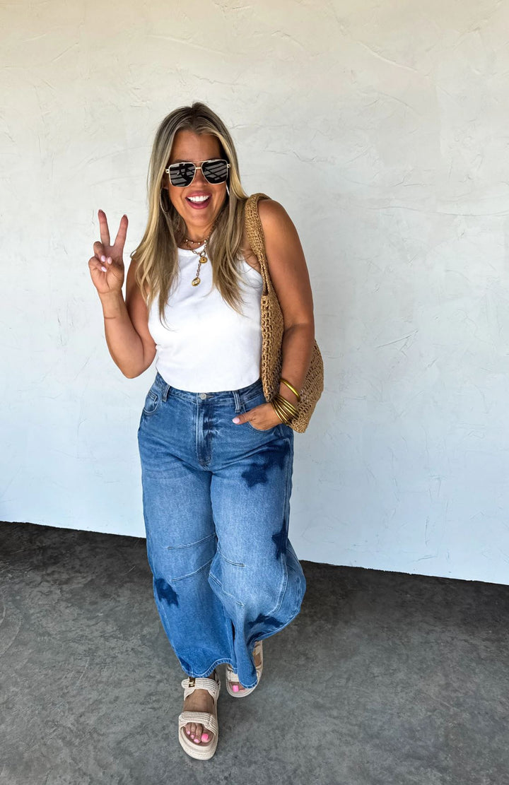 *PREORDER* Born to Shine Barrel Jeans - Reg & Curvy - Lolo Viv Boutique