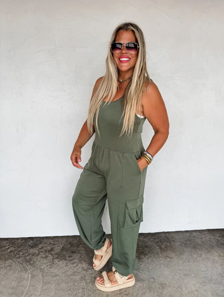 *PREORDER* Cargo Romper in 3 Colors - Reg & Curvy - Lolo Viv Boutique