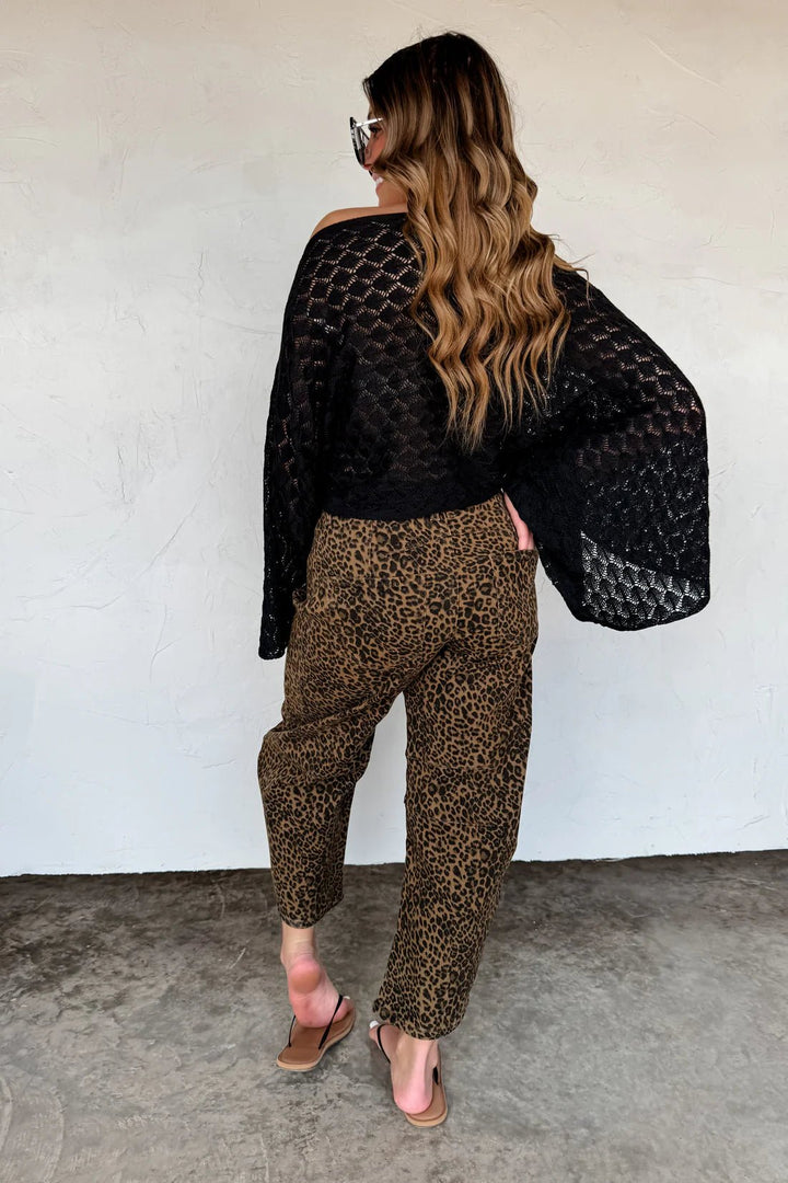 *PREORDER* Cheetah Barrel Jeans - Reg & Curvy - Lolo Viv Boutique