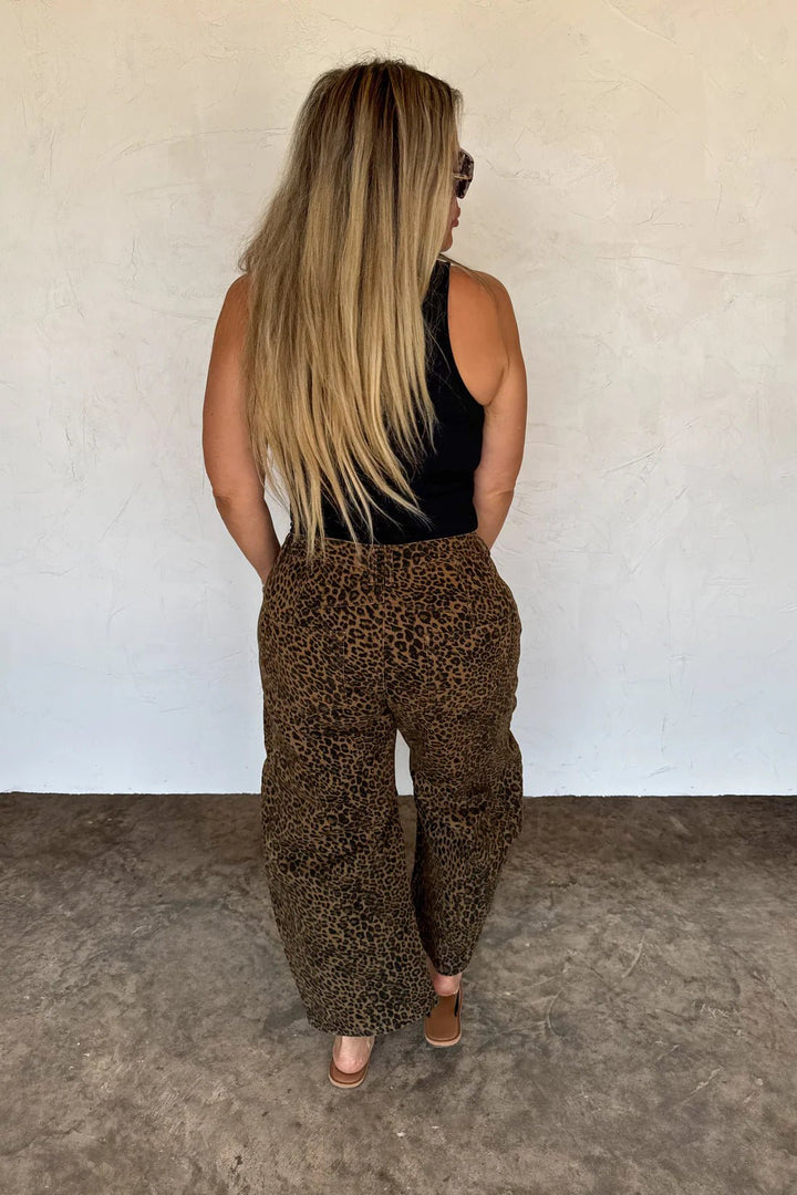 *PREORDER* Cheetah Barrel Jeans - Reg & Curvy - Lolo Viv Boutique