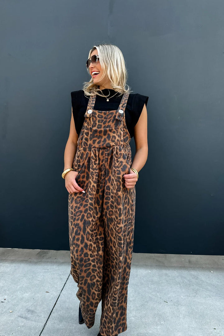 *PREORDER* Cheetah Boho Overalls - Reg & Curvy - Lolo Viv Boutique