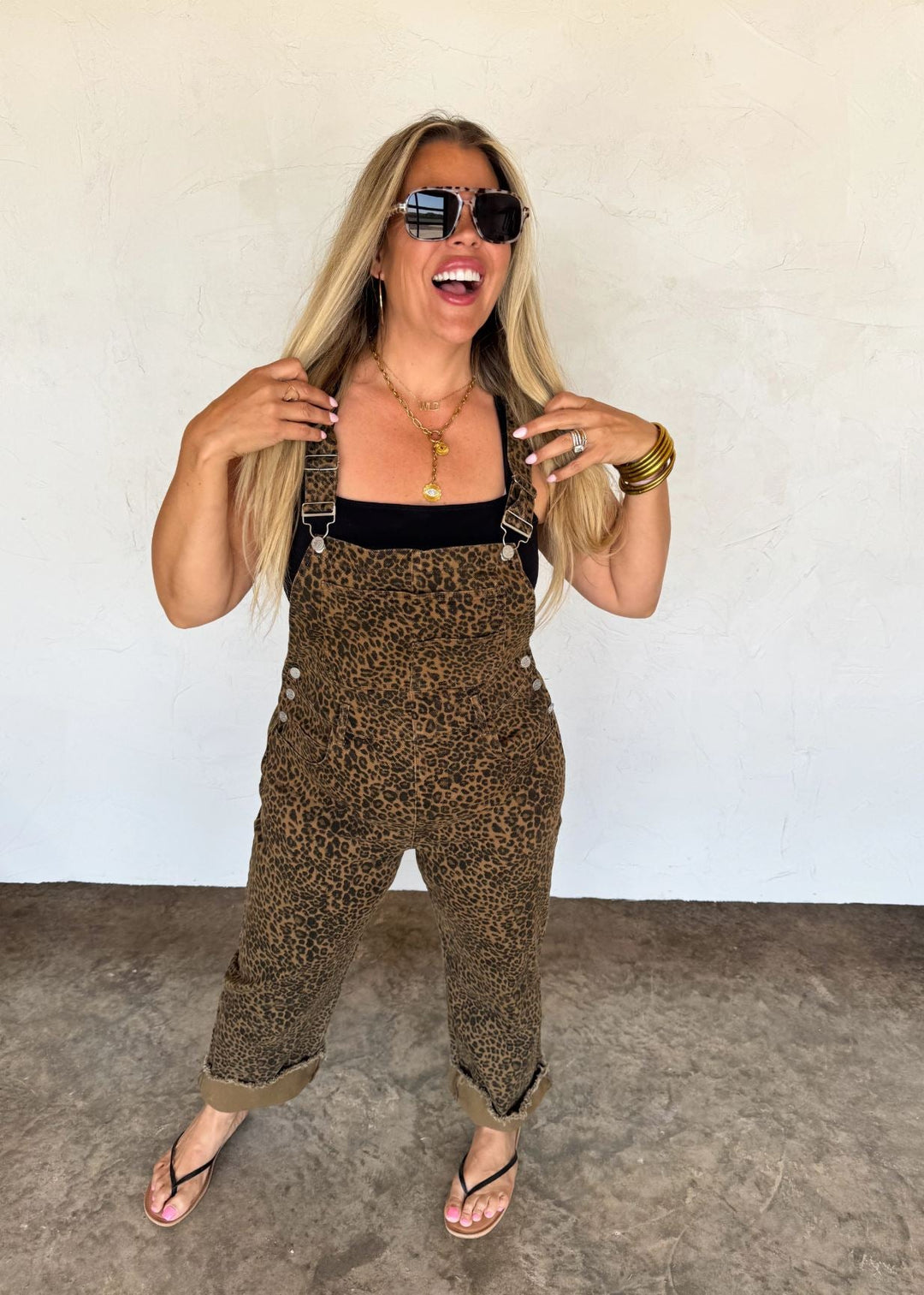 *PREORDER* Cheetah Crop Wide - Leg Overalls - Reg & Curvy - Lolo Viv Boutique