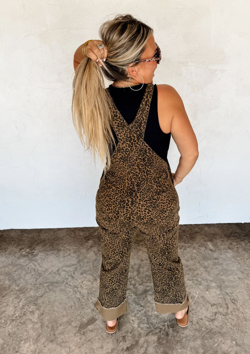 *PREORDER* Cheetah Crop Wide - Leg Overalls - Reg & Curvy - Lolo Viv Boutique