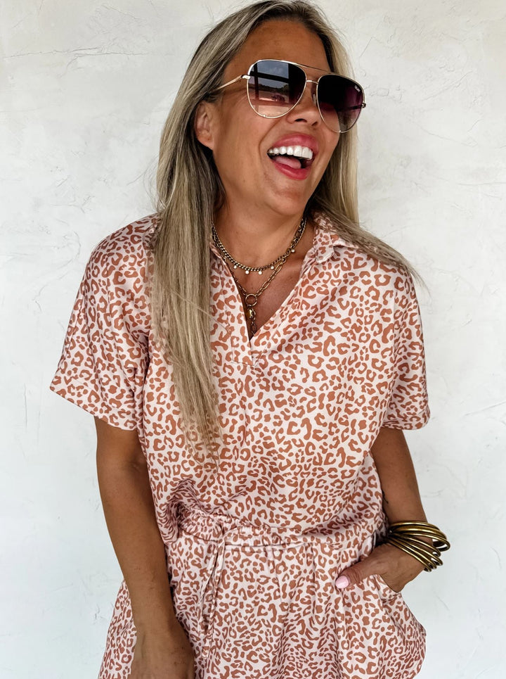 *PREORDER* Cheetah Skort Set in 2 Colors - Reg & Curvy - Lolo Viv Boutique