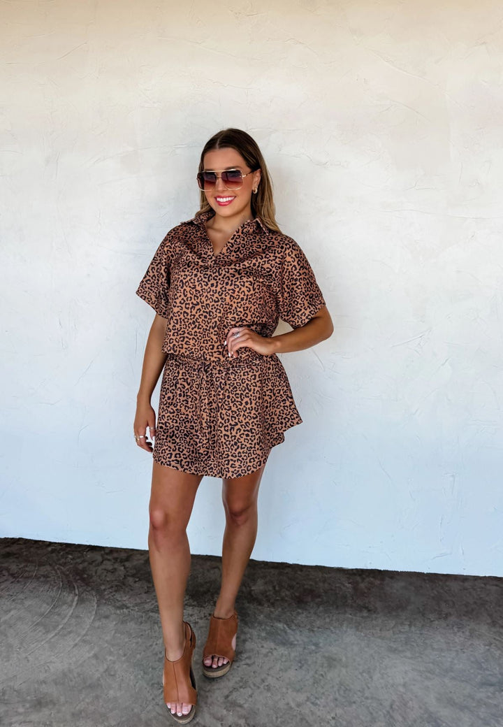 *PREORDER* Cheetah Skort Set in 2 Colors - Reg & Curvy - Lolo Viv Boutique