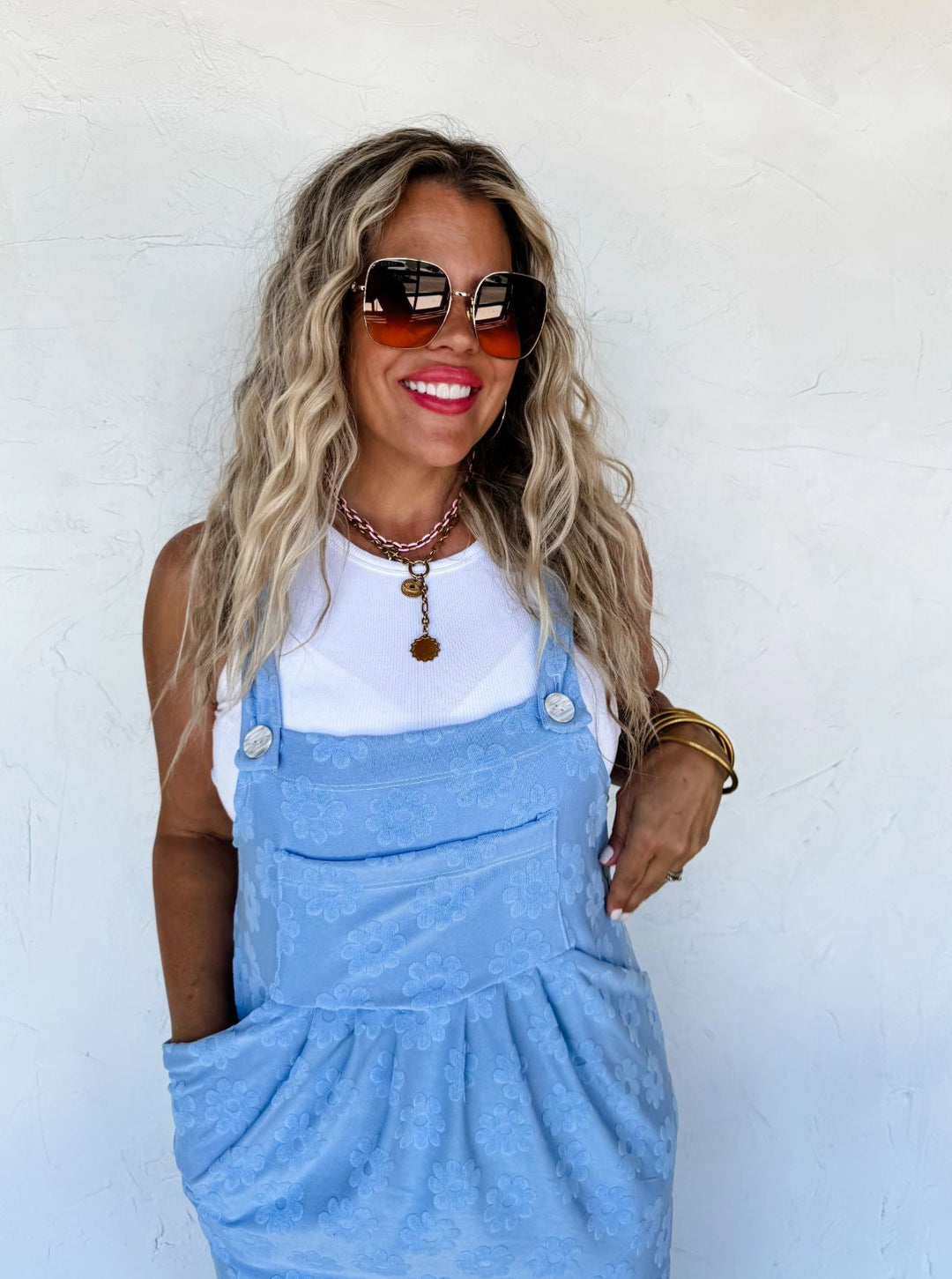 *PREORDER* Daisy Overall Dress in 5 Colors - Reg & Curvy - Lolo Viv Boutique