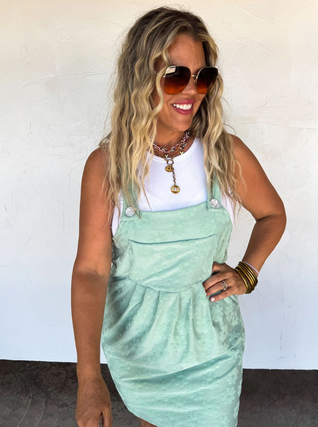 *PREORDER* Daisy Overall Dress in 5 Colors - Reg & Curvy - Lolo Viv Boutique