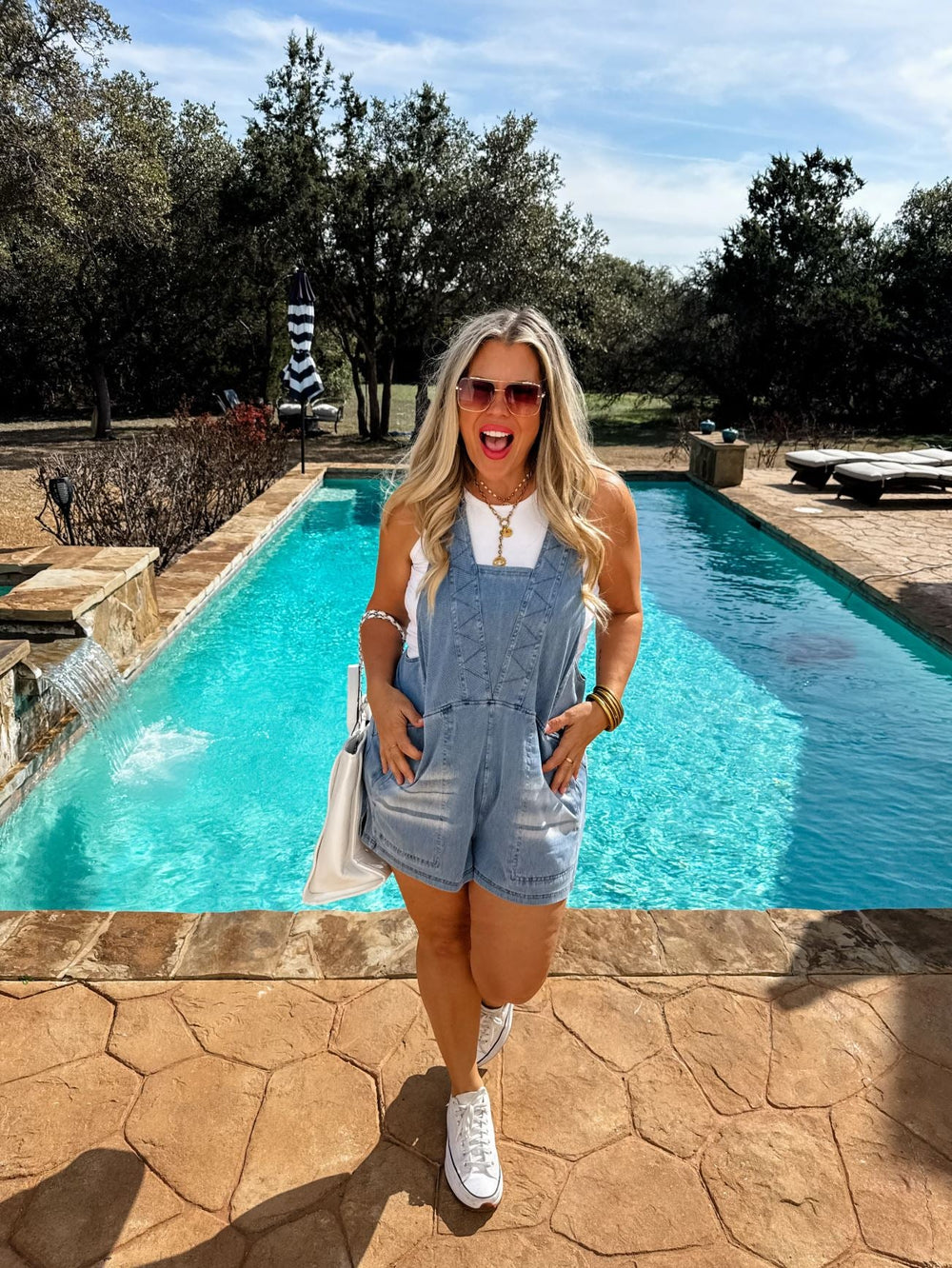 *PREORDER* Daydream Denim Romper - Reg & Curvy - Lolo Viv Boutique