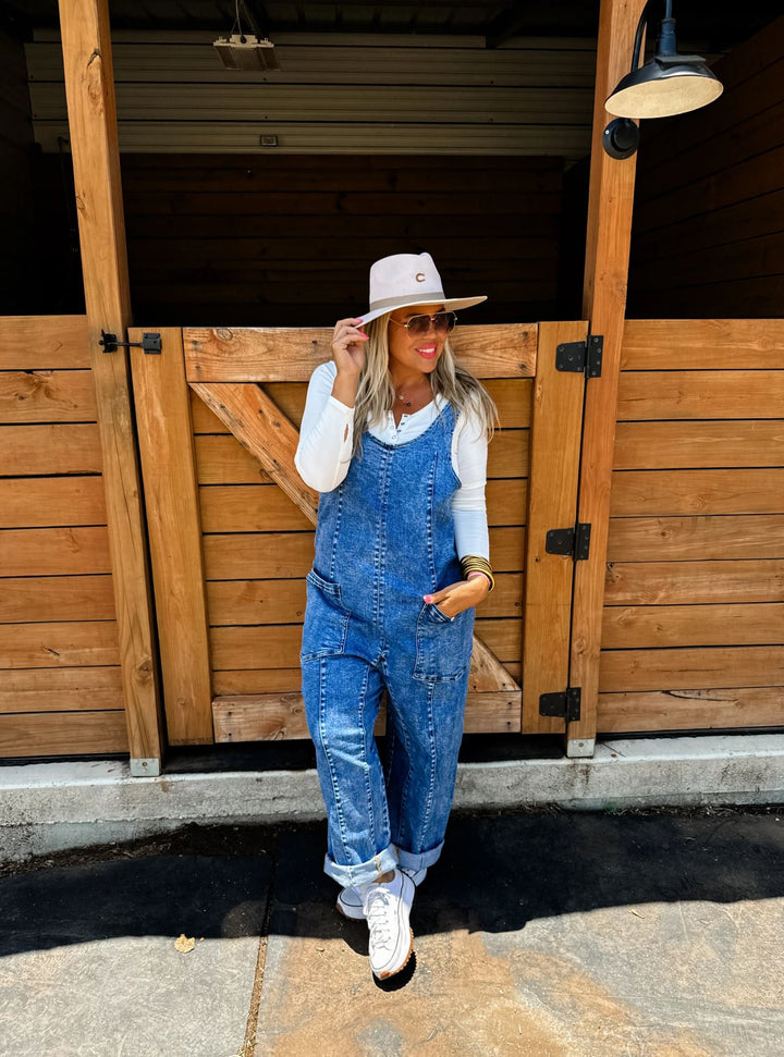 *PREORDER* Denim Romper Overalls - Reg & Curvy - Lolo Viv Boutique
