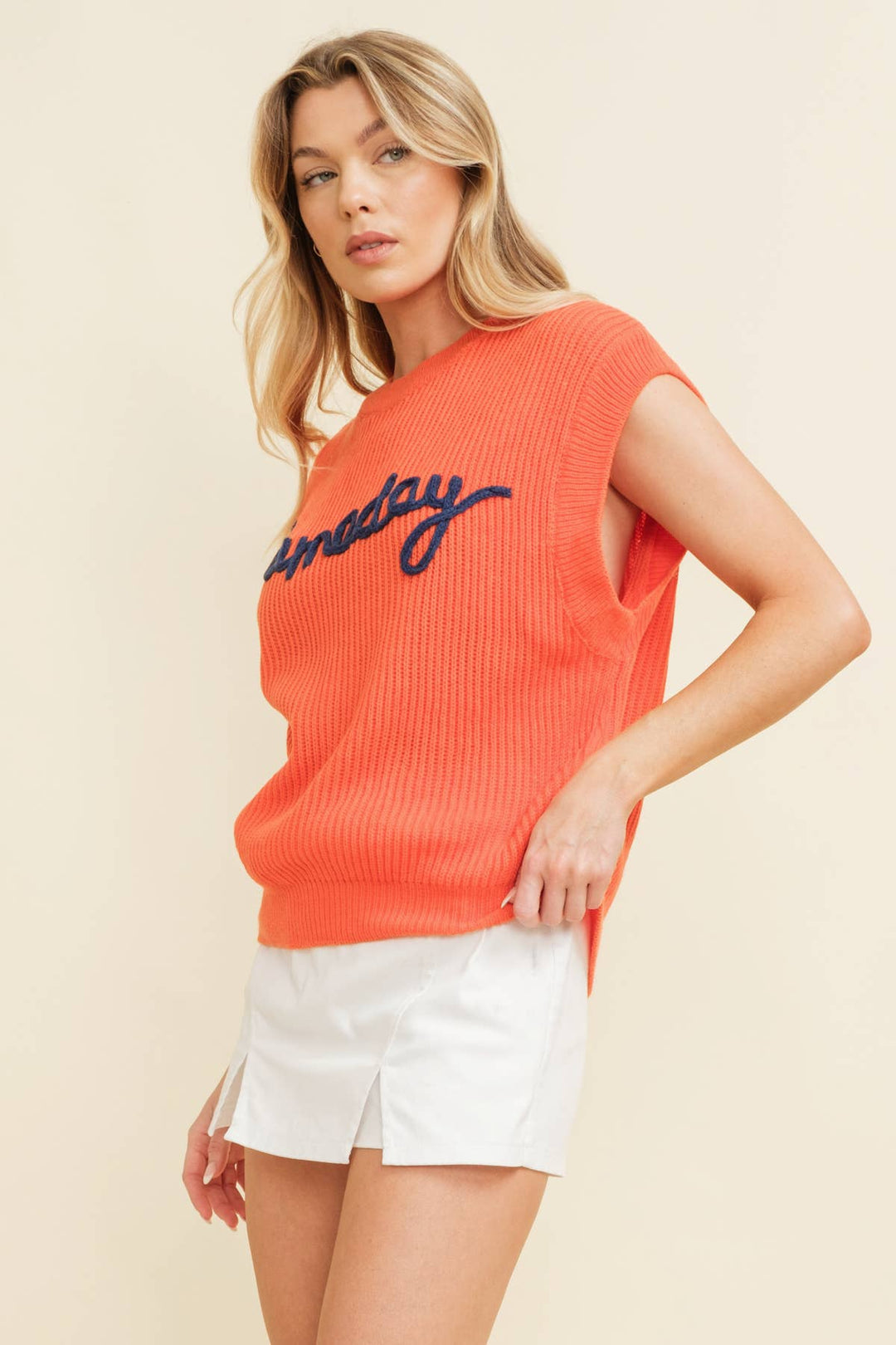 *PREORDER* GAMEDAY Sleeveless Sweater in 4 Colors - Lolo Viv Boutique
