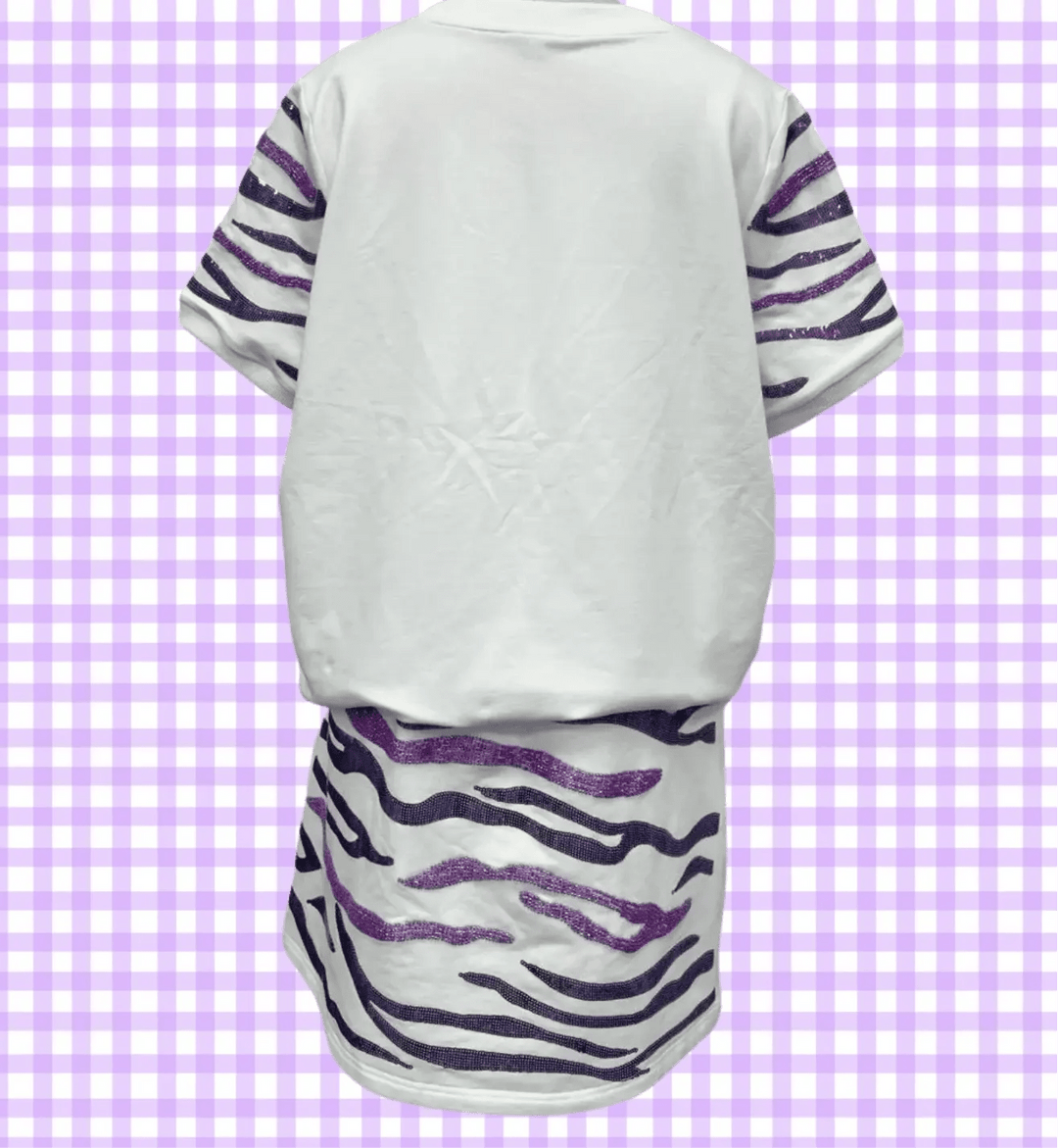 *PREORDER* Gameday Tiger Sequin Stripe LSU Set - Reg & Curvy - Lolo Viv Boutique