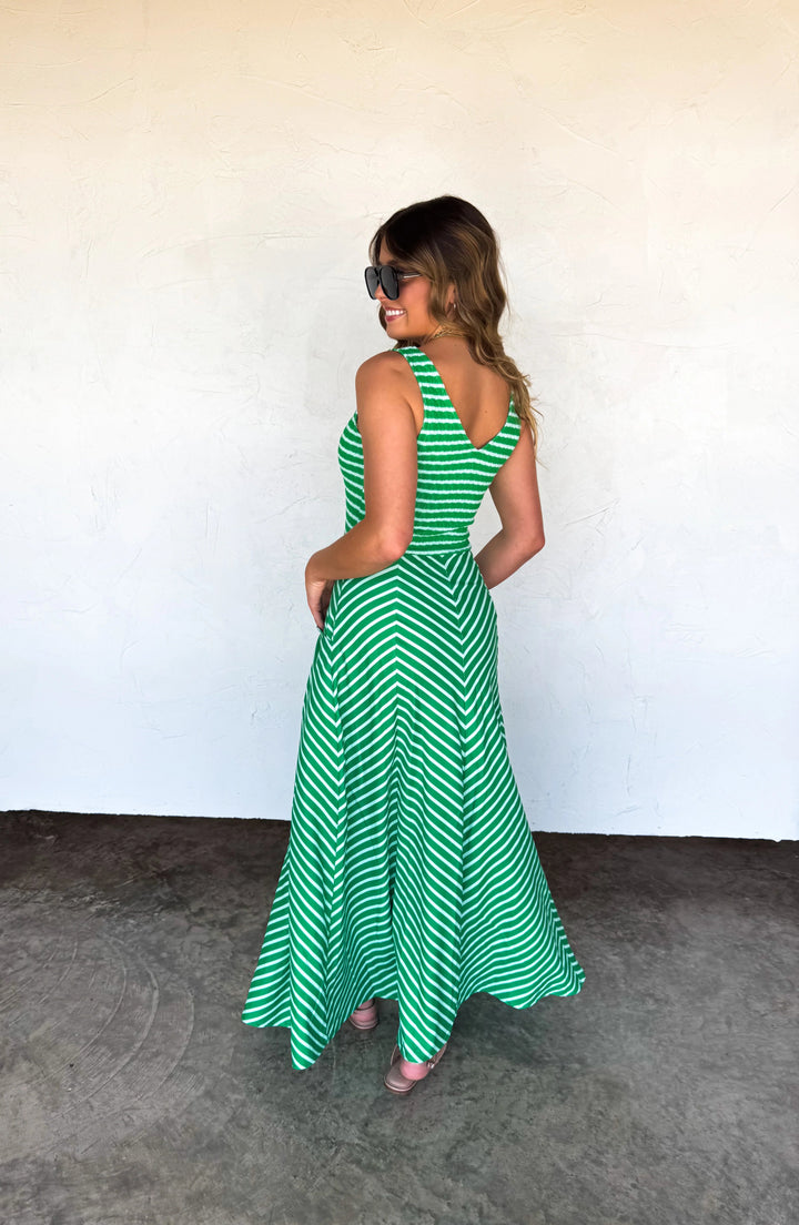 *PREORDER* Luciana Stripe Dress - Reg & Curvy - Lolo Viv Boutique