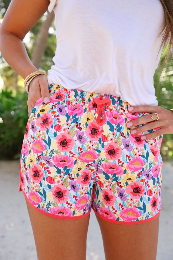*PREORDER* Pink Poppy Shorts - Reg & Curvy - Lolo Viv Boutique