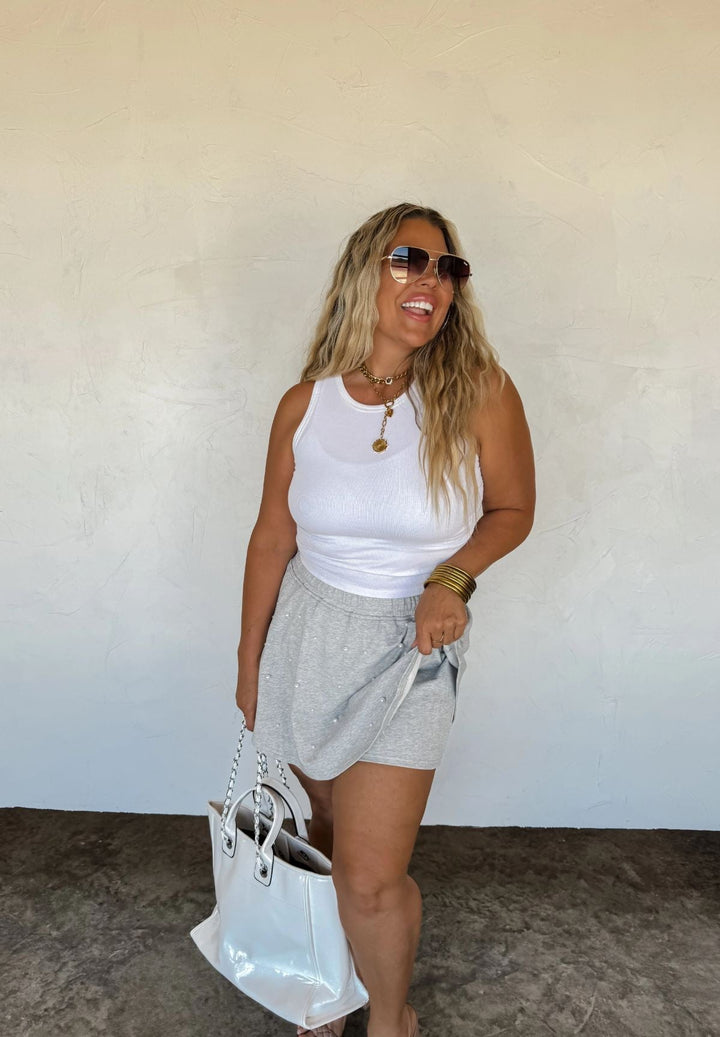 *PREORDER* Pretty in Pearl Skort in 4 Colors - Reg & Curvy - Lolo Viv Boutique