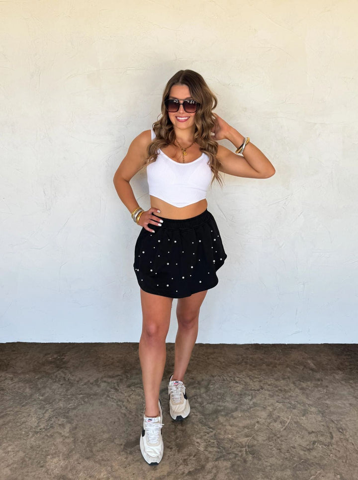 *PREORDER* Pretty in Pearl Skort in 4 Colors - Reg & Curvy - Lolo Viv Boutique