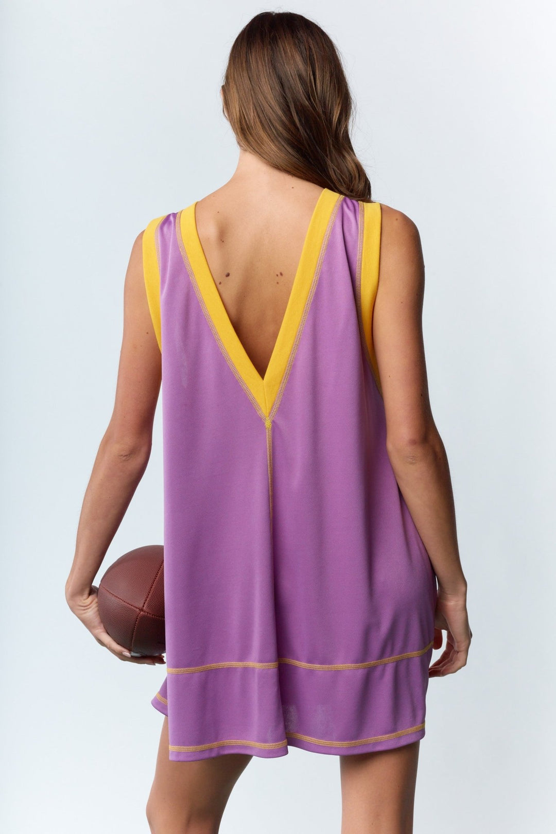 *PREORDER* Purple & Gold Game Day Dress - Lolo Viv Boutique