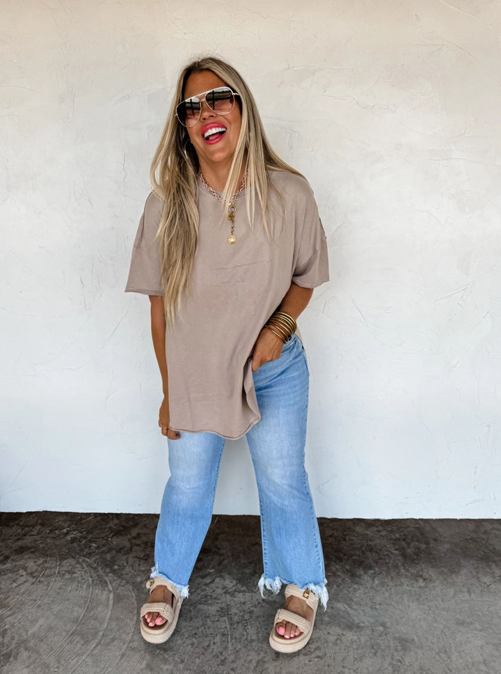 *PREORDER* Slit Cotton Shirt in 4 Colors - Reg & Curvy - Lolo Viv Boutique