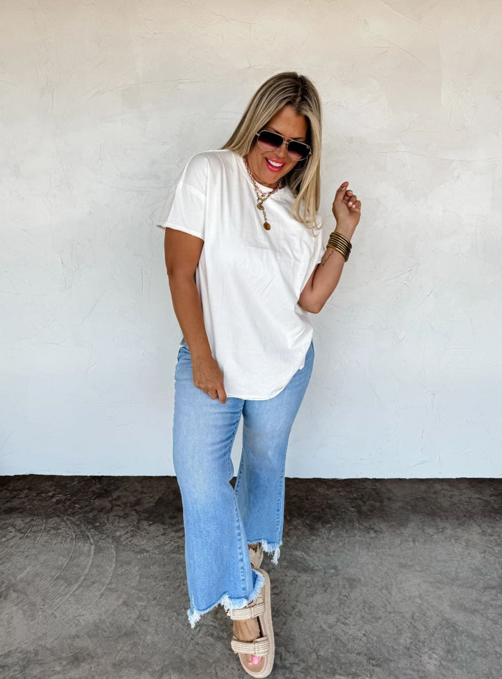 *PREORDER* Slit Cotton Shirt in 4 Colors - Reg & Curvy - Lolo Viv Boutique