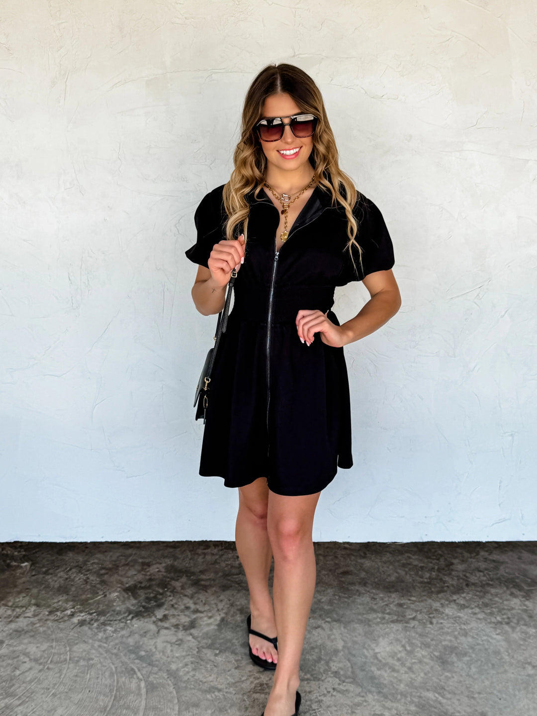 *PREORDER* Solid Zip Up Athleisure Dress - Reg & Curvy - Lolo Viv Boutique