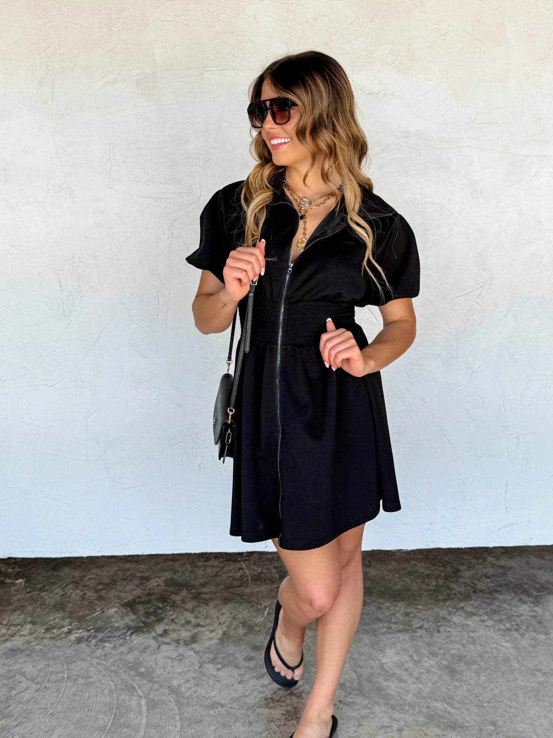 *PREORDER* Solid Zip Up Athleisure Dress - Reg & Curvy - Lolo Viv Boutique