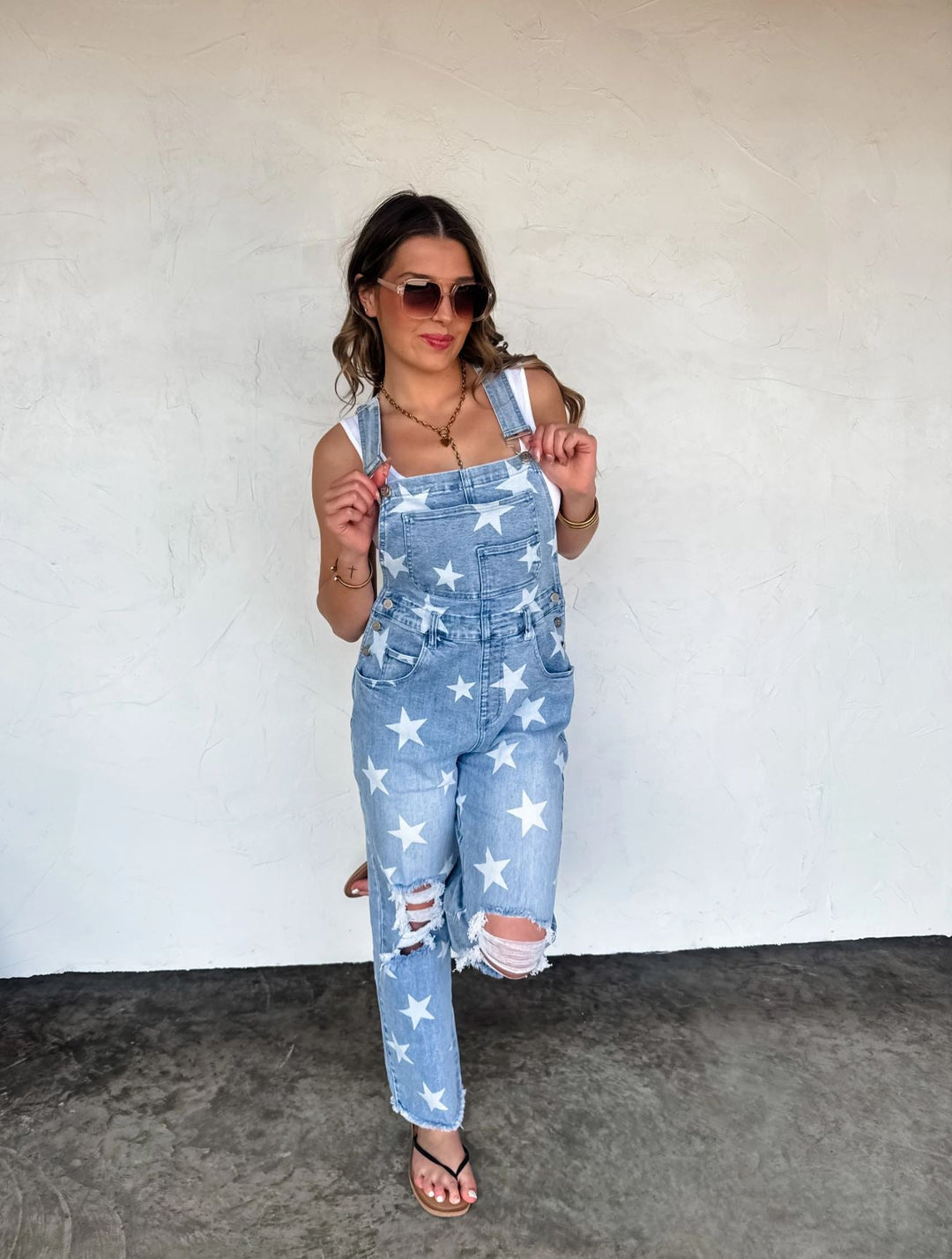 *PREORDER* Star Spangled Overalls - Reg & Curvy - Lolo Viv Boutique