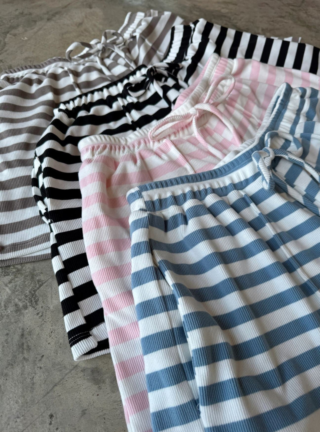 *PREORDER* Stripe Shorts in 4 Colors - Reg & Curvy - Lolo Viv Boutique