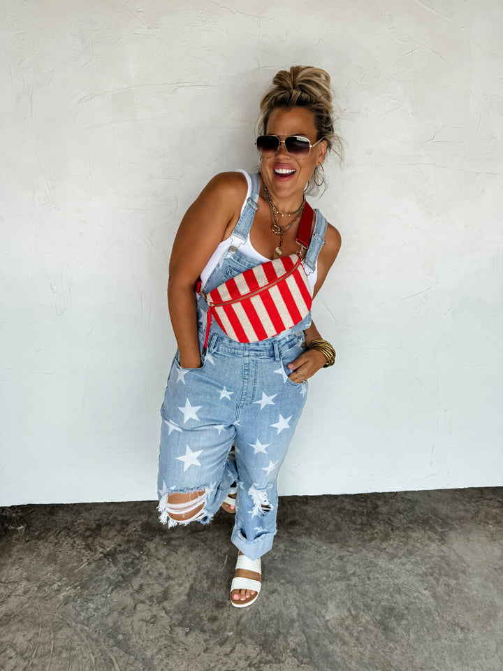 *PREORDER* Stripe Terry Bum Bag - Lolo Viv Boutique