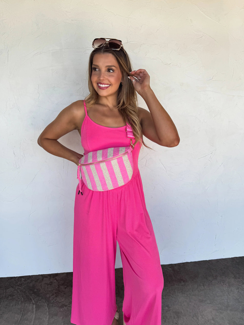 *PREORDER* Stripe Terry Bum Bag - Lolo Viv Boutique